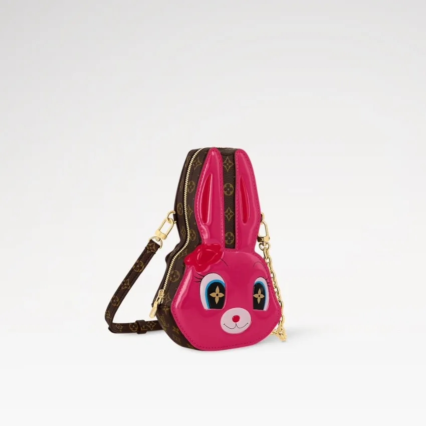 Alternative view of Louis Vuitton Wallet On Chain Rabbit Pink /
