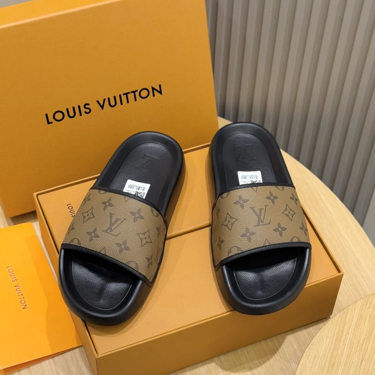 Alternative view of Louis Vuitton Waterfront Mule Brown