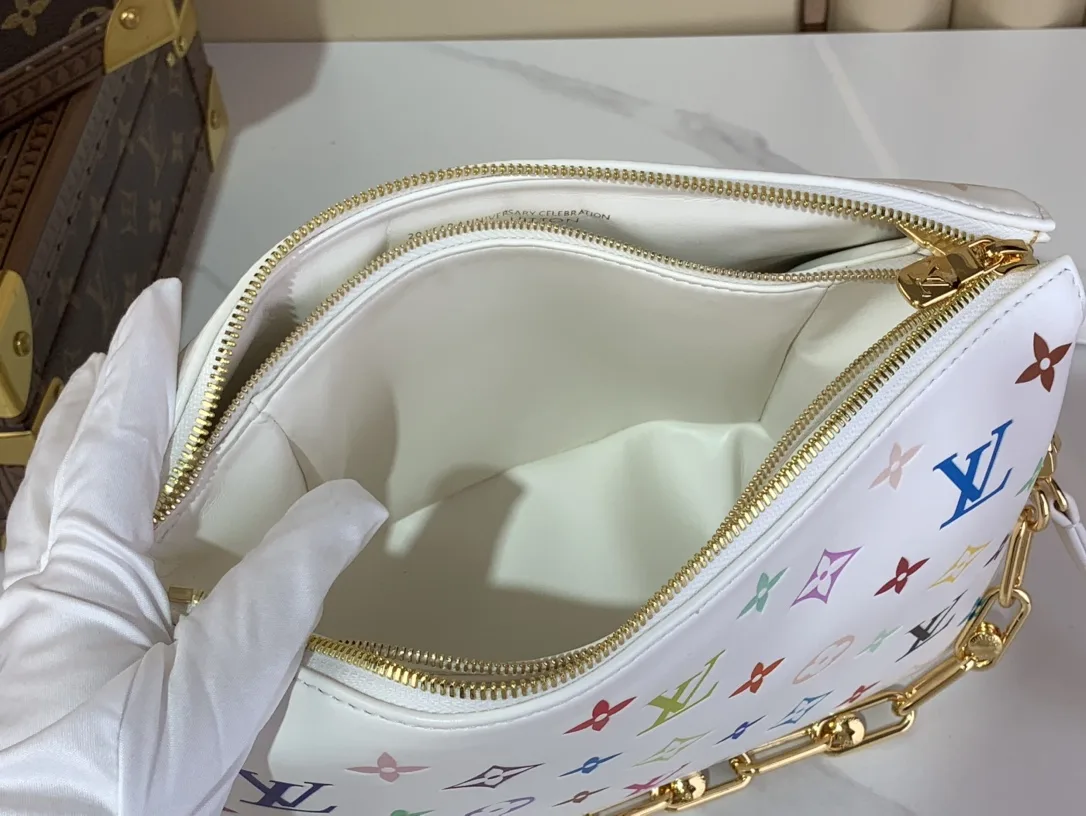 Louis Vuitton LV x TM Coussin PM Shoulder Bag / Multicolored Gold Hardware - Image 4