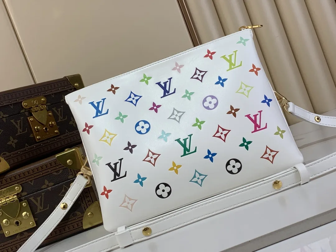 Louis Vuitton LV x TM Coussin PM Shoulder Bag / Multicolored Gold Hardware - Image 3