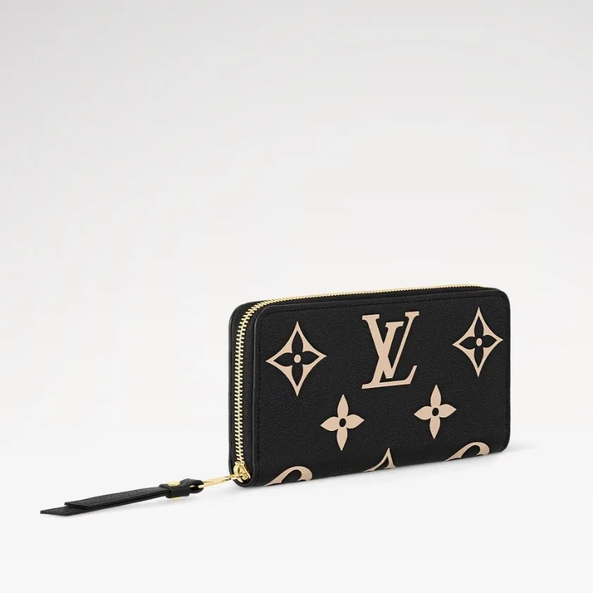 Alternative view of Louis Vuitton Zippy Wallet Monogram Empreinte Black/Beige /