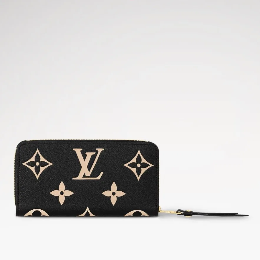 Louis Vuitton Zippy Wallet Monogram Empreinte Black/Beige / - Image 5