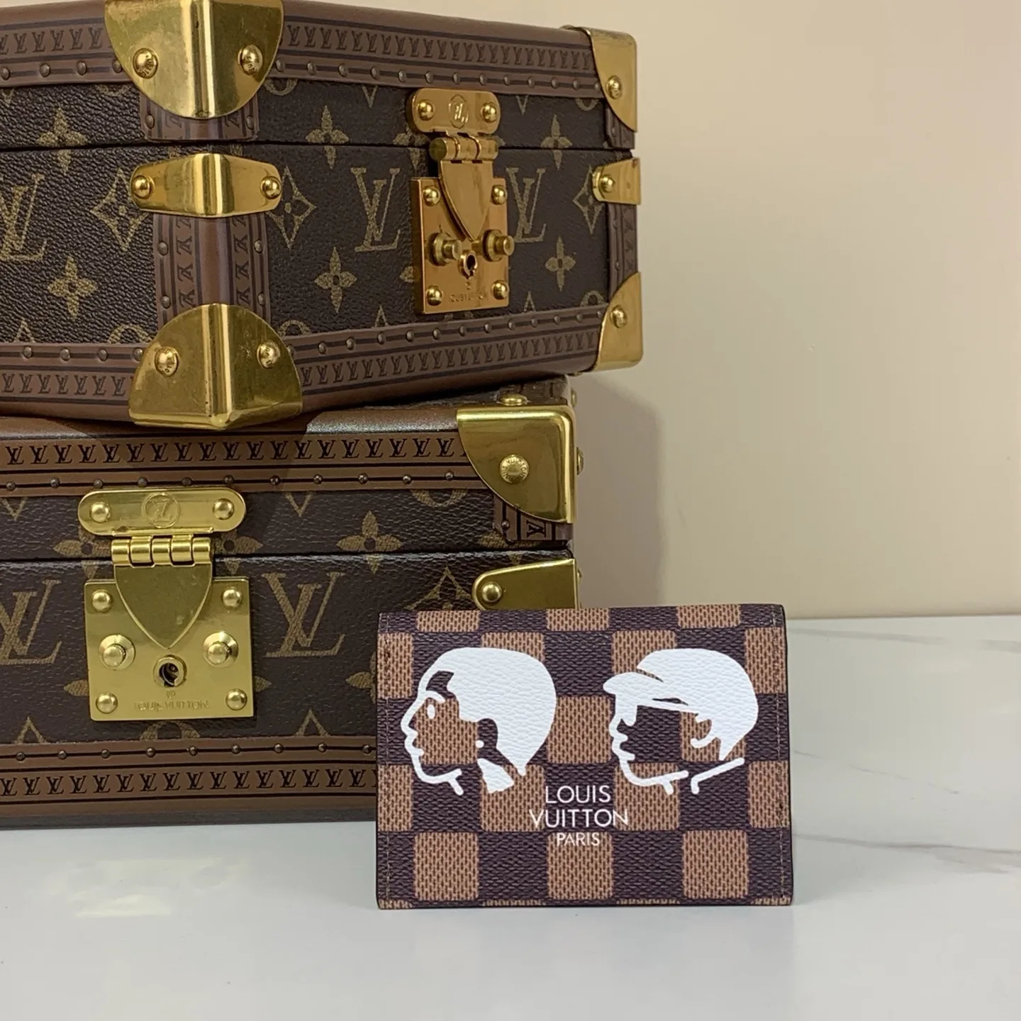 Louis Vuitton Slim Card Holder Wallet Brown / - Image 4