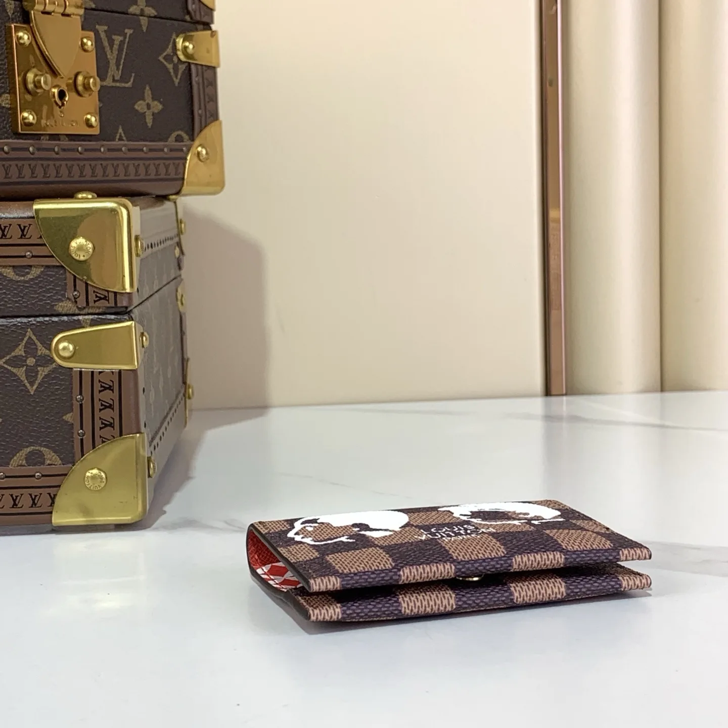 Louis Vuitton Slim Card Holder Wallet Brown / - Image 8