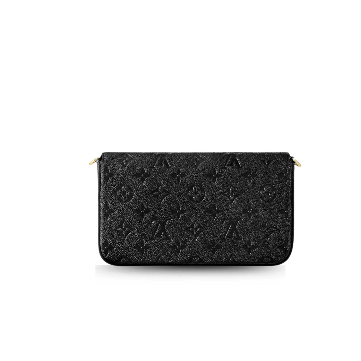 Louis Vuitton Pochette Felicie Shoulder Bag / Black Monogram Empreinte Gold Hardware - Image 6