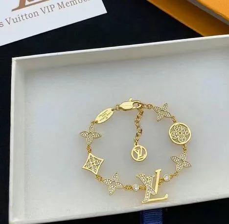 Louis Vuitton LV Blossom Charms Bracelet Gold Tone - Image 5