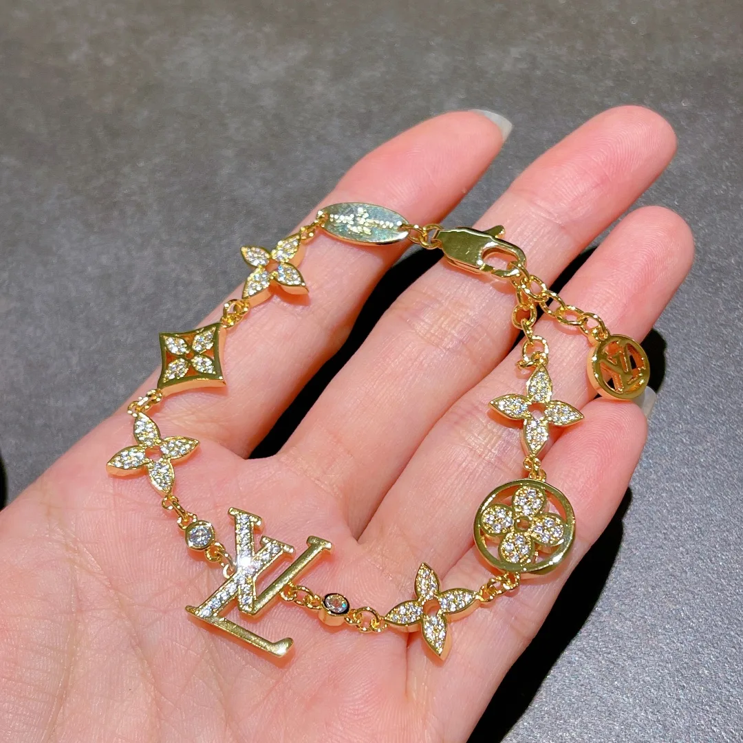 Alternative view of Louis Vuitton LV Blossom Charms Bracelet Gold Tone
