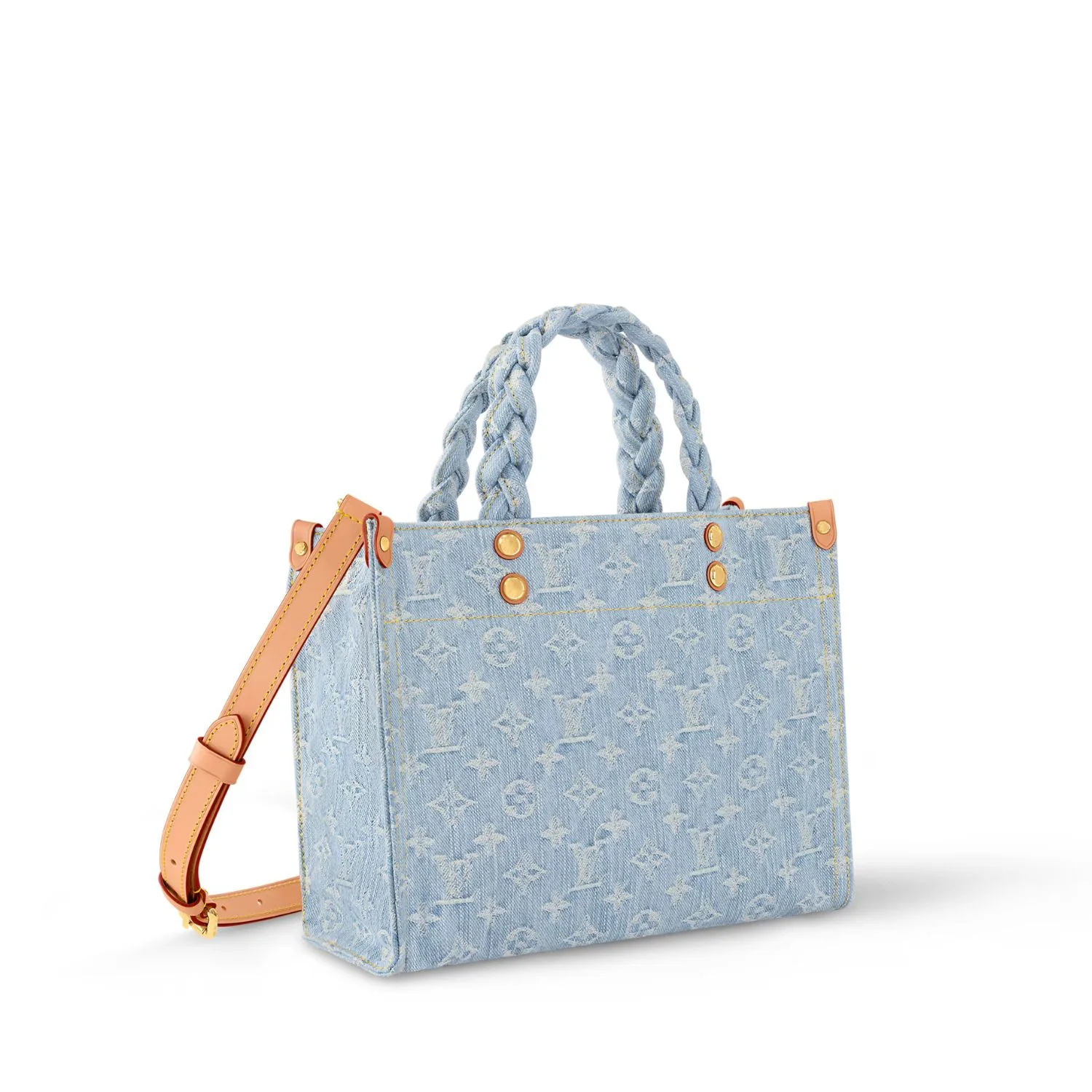 Louis Vuitton Let Go PM Denim Handbag Blue / - Image 5