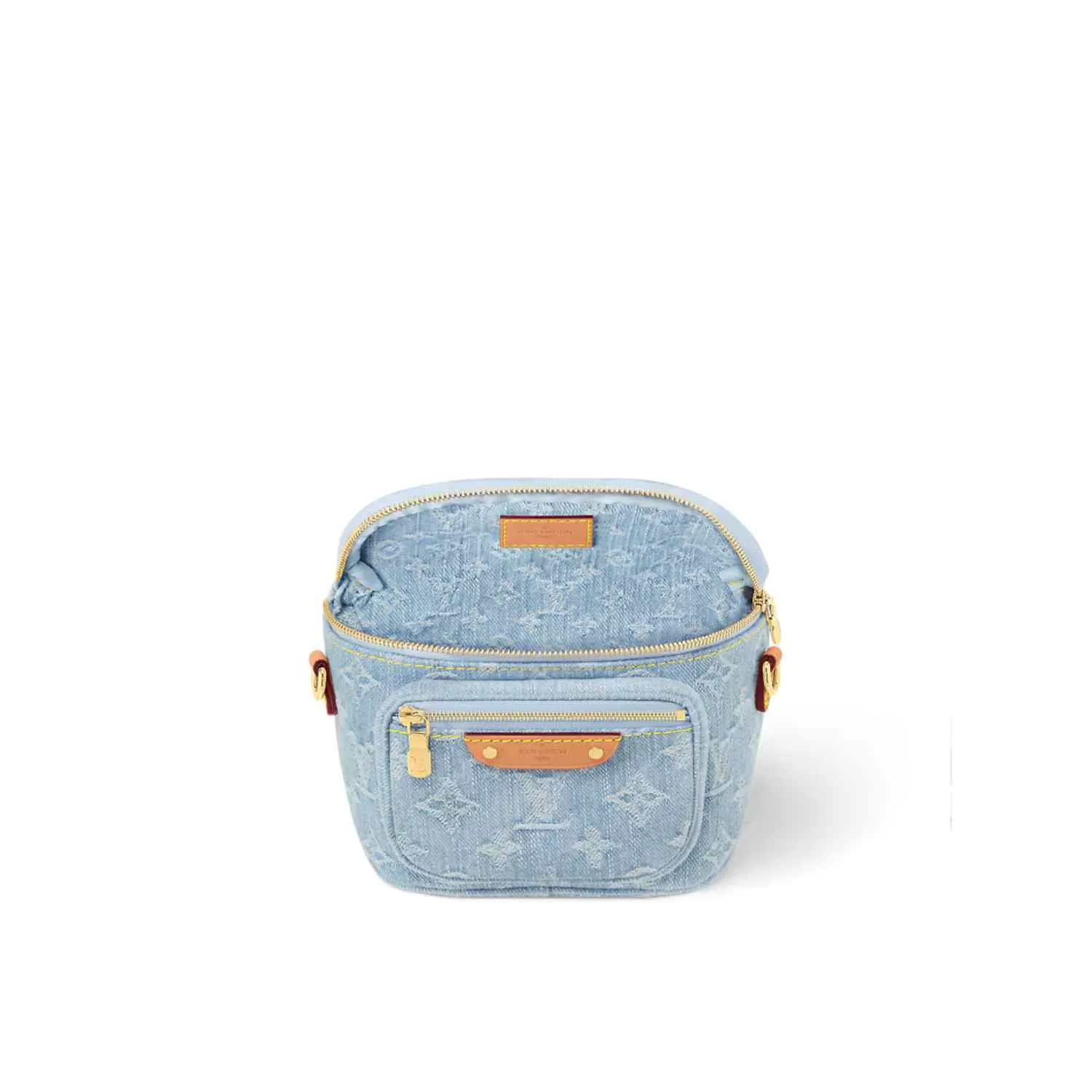 Louis Vuitton Mini Bumbag / Sky Blue Denim Gold Hardware - Image 4