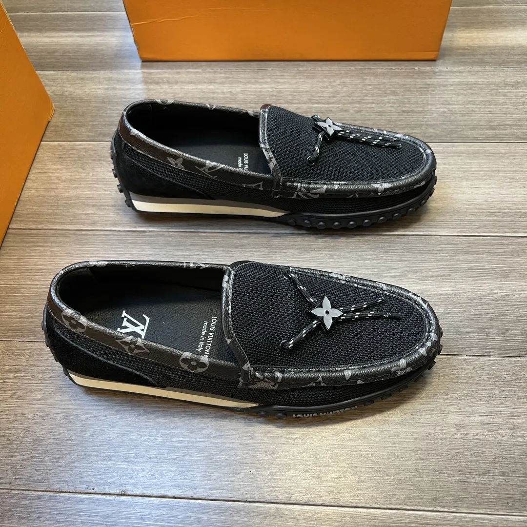Louis Vuitton LV Racer Moccasin Black 1A9ZH6 - Image 5