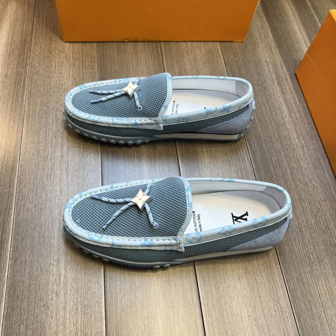 Louis Vuitton LV Racer Moccasin Blue - Image 4