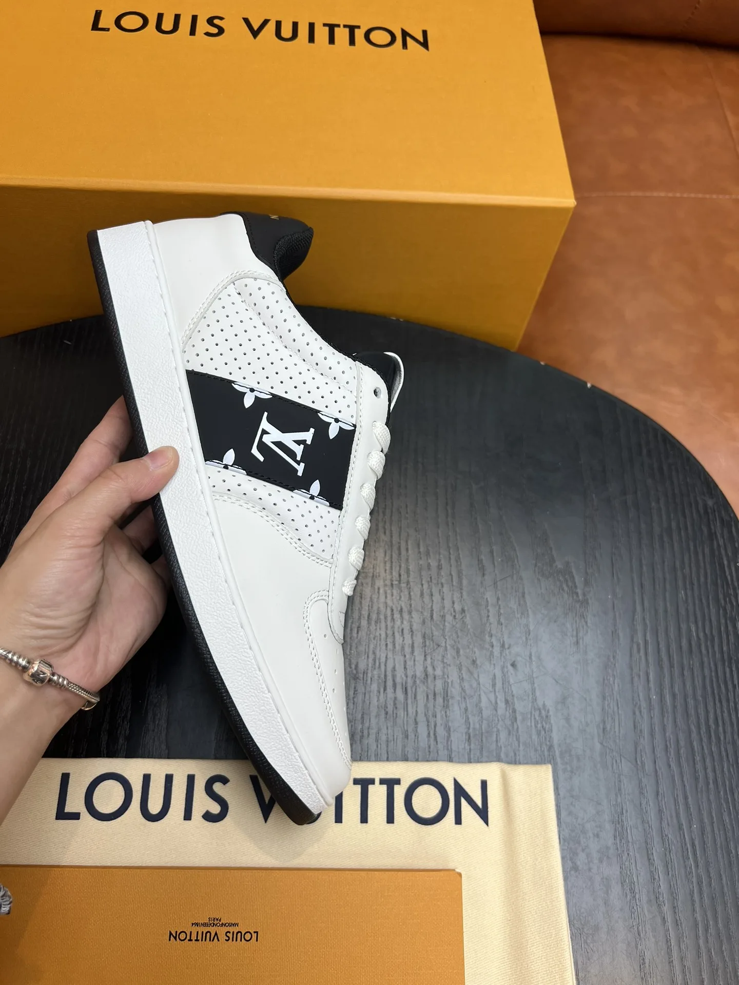 Alternative view of LV Rivoli Sneaker Black And White
