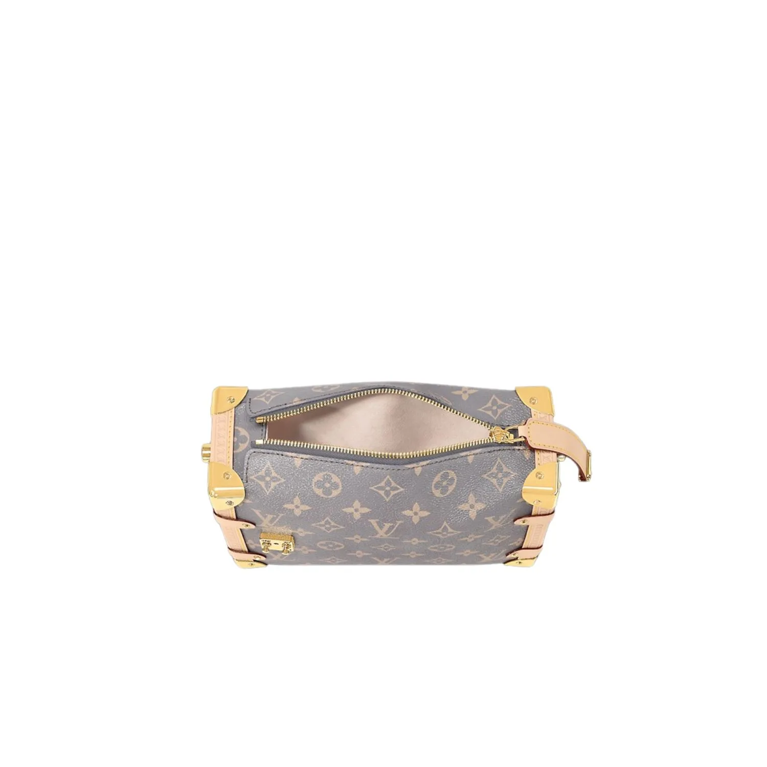 Louis Vuitton Side Trunk MM Shoulder Bag / Trianon Grey Gold Toned Hardware - Image 3