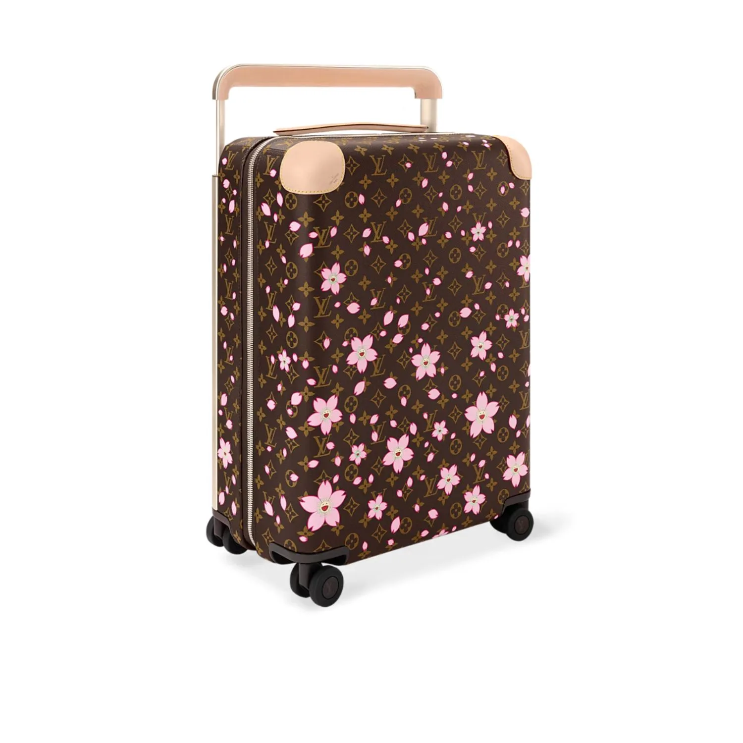 Alternative view of Louis Vuitton LV x TM Horizon 55 Suitcase / Sakura Brown Gold Hardware