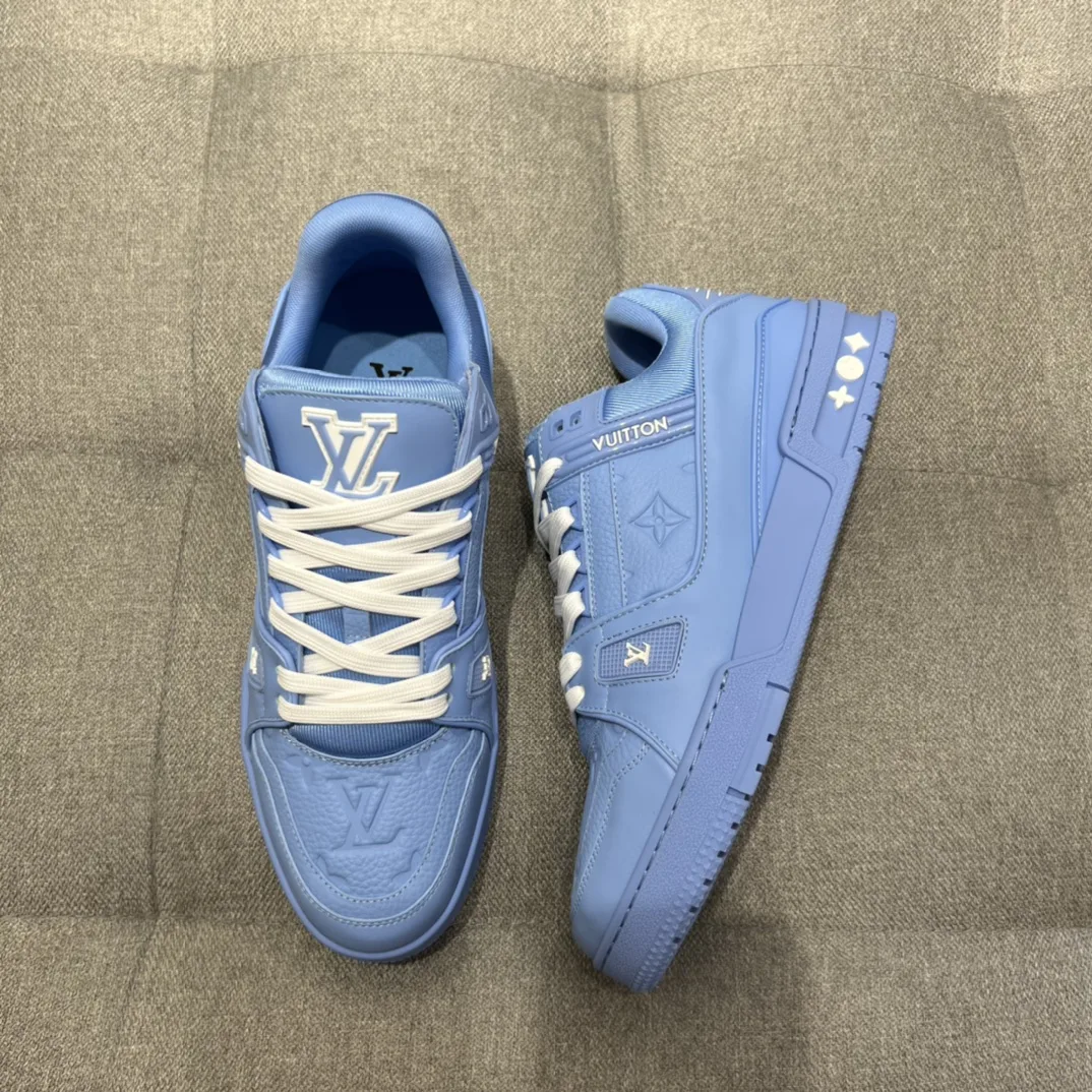 Alternative view of Louis Vuitton LV Trainer Sneaker Blue 1AARFU