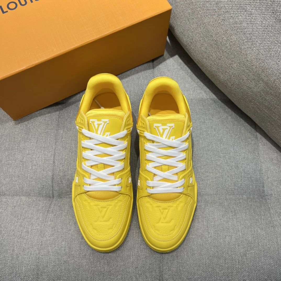 Alternative view of Louis Vuitton LV Trainer Sneaker Yellow 1AARGE