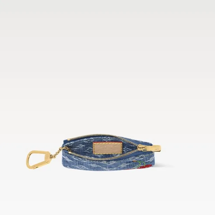 Louis Vuitton LV x TM Key Pouch Cherry Denim / - Image 3