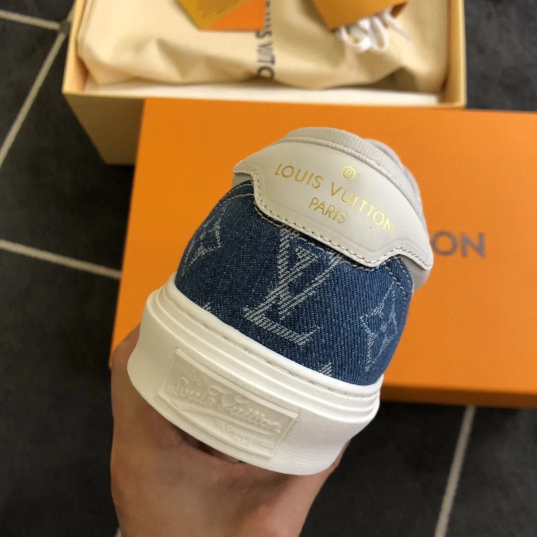 Louis Vuitton LV Slip On Sneakers Blue - Image 7