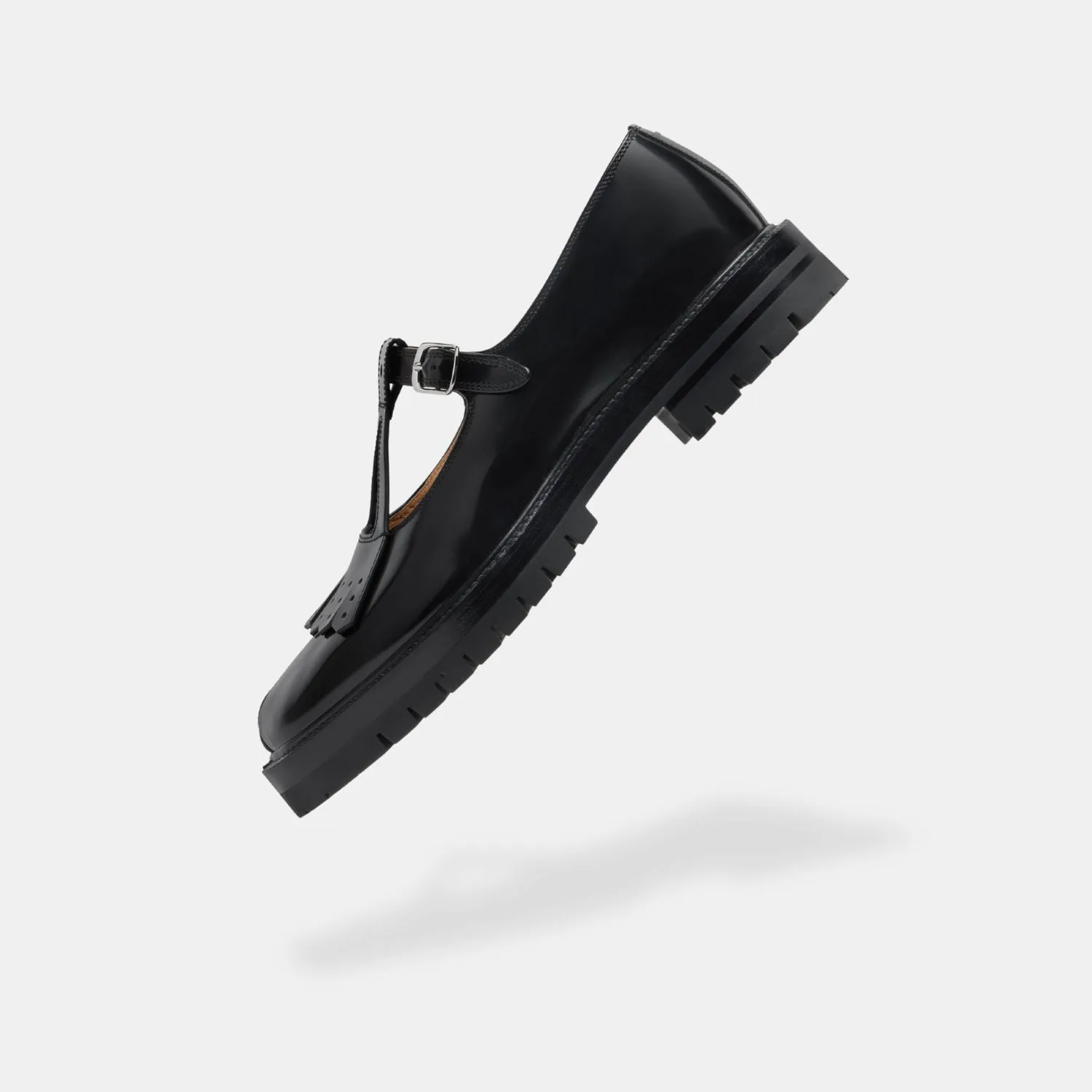 Maison Margiela Flat Tabi Country Mary-Janes Black - S58WR0115P3827T2348 - Image 6