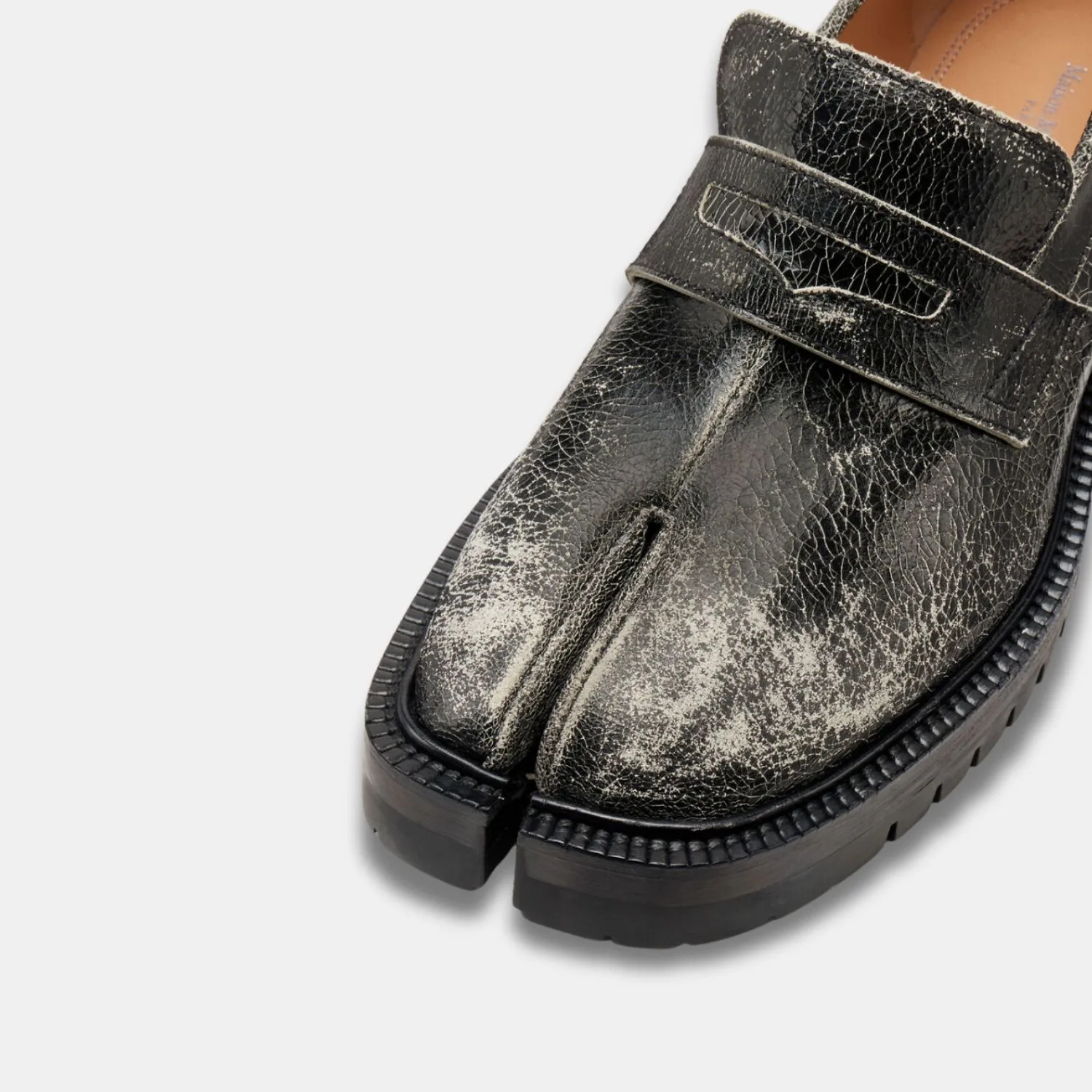 Maison Margiela Flats Tabi County Loafer Black And White - S58WR0110P7424H8328 - Image 3