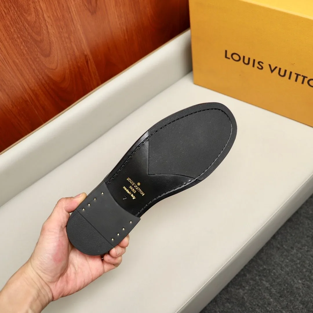 Louis Vuitton Major Open Back With Square Pattern Loafer Black - Image 10