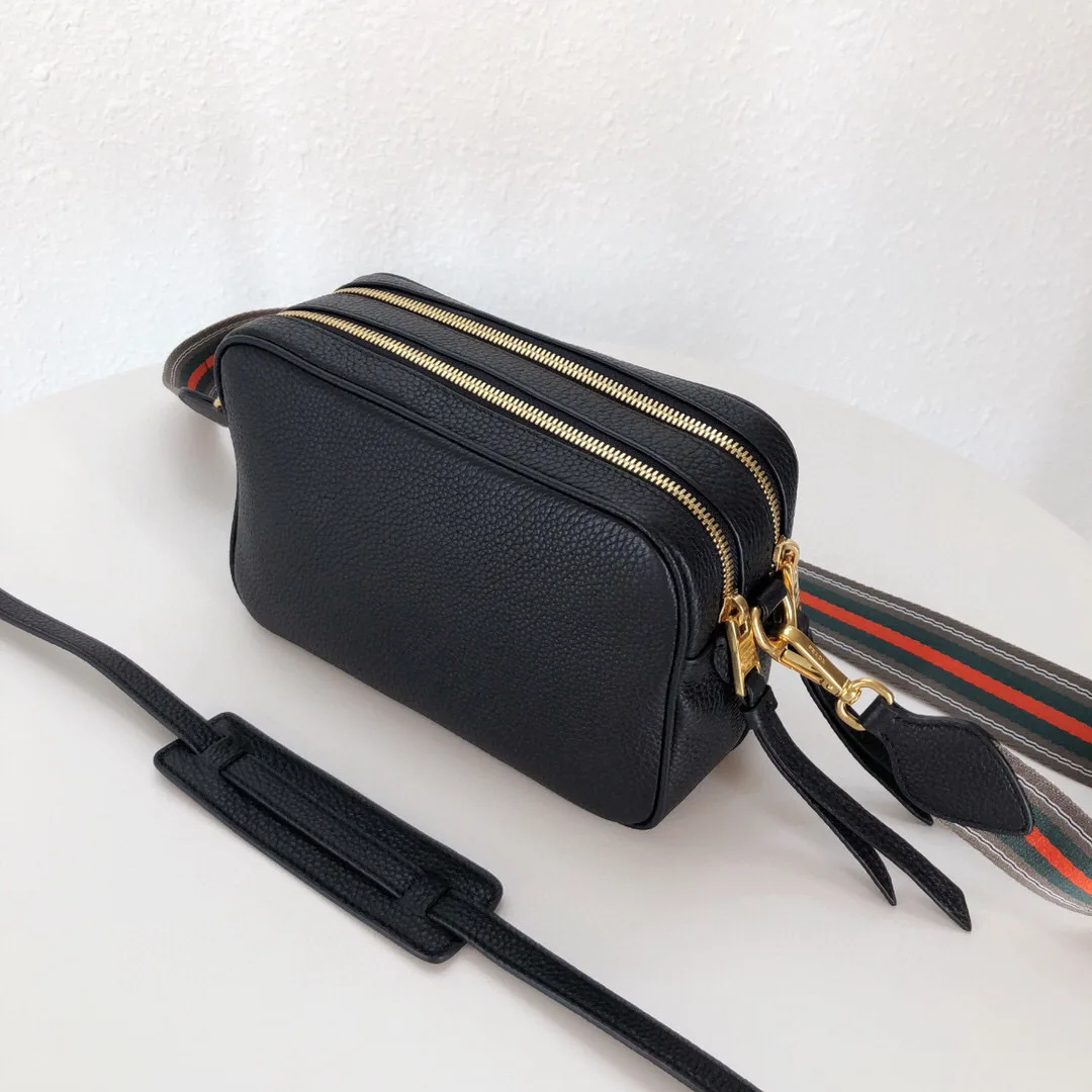 Medium Camera Bag With Gold Tone Hardware In Black / - Image 4