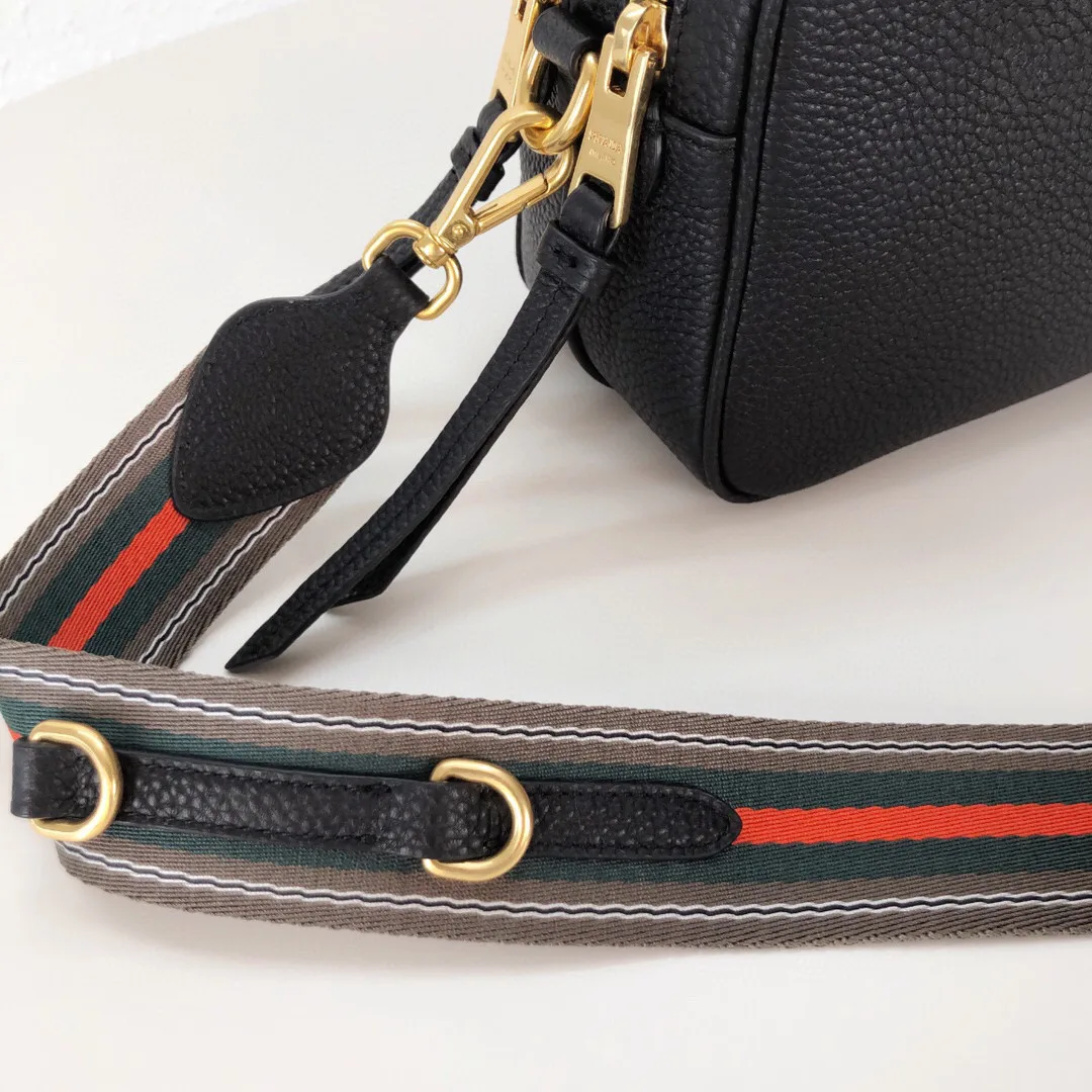 Medium Camera Bag With Gold Tone Hardware In Black / - Image 10