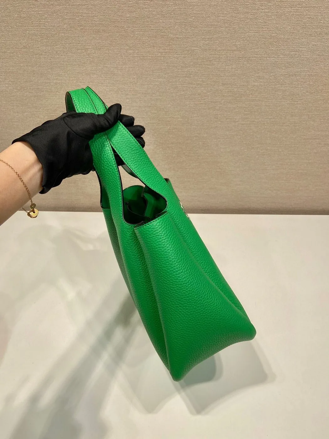 Alternative view of Prada Medium Handbag In Green /