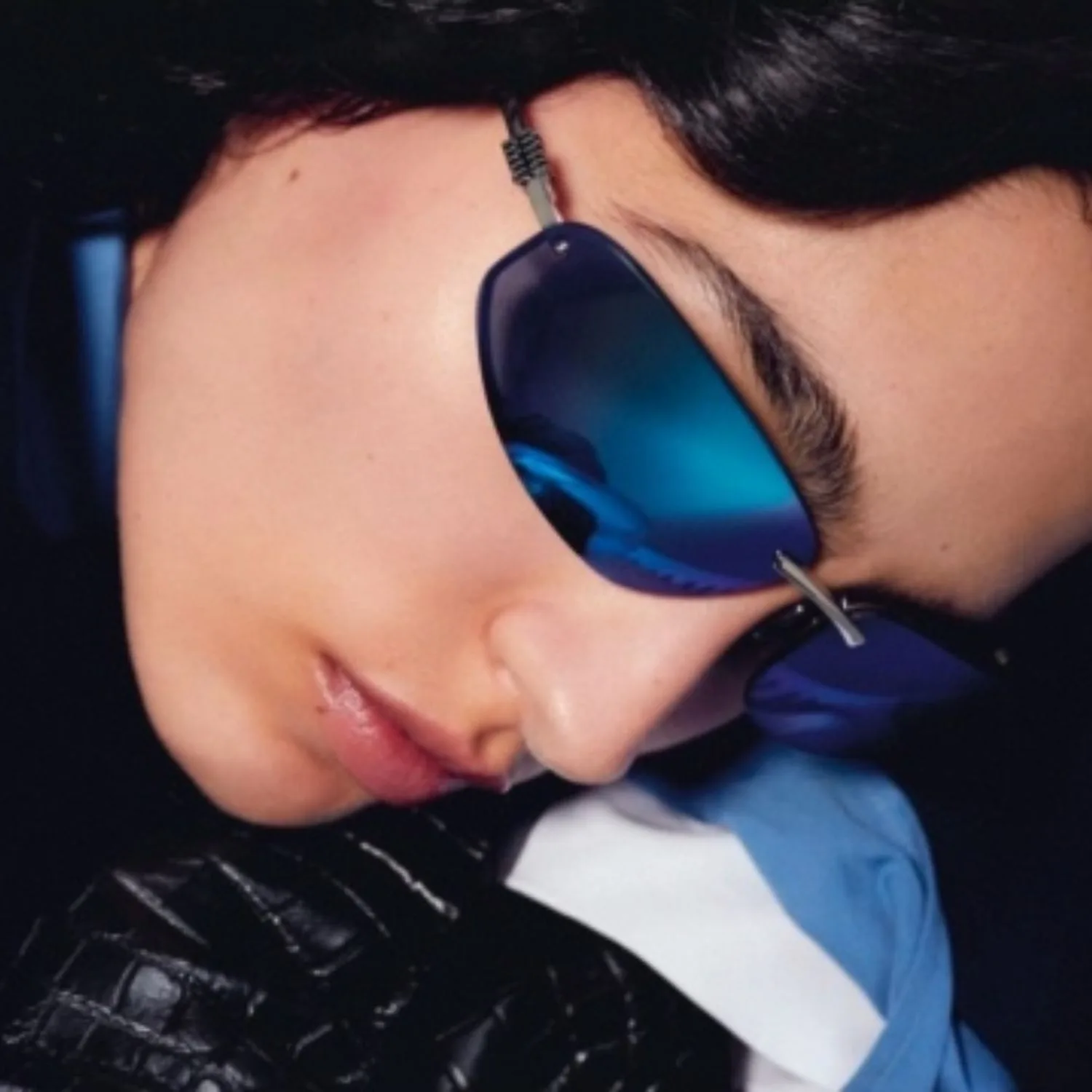 Miu Miu Sporty Sunglasses Blue To Purple Mirrored Lenses - Image 6