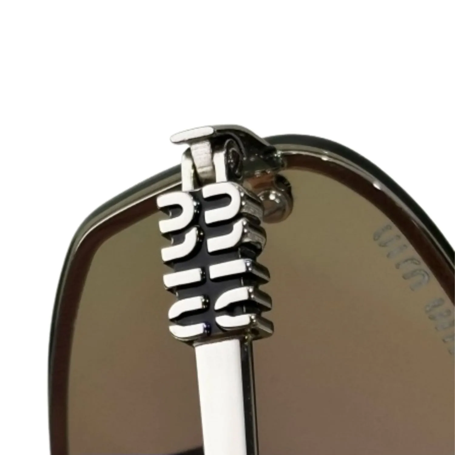 Miu Miu Sporty Sunglasses Blue To Purple Mirrored Lenses - Image 3