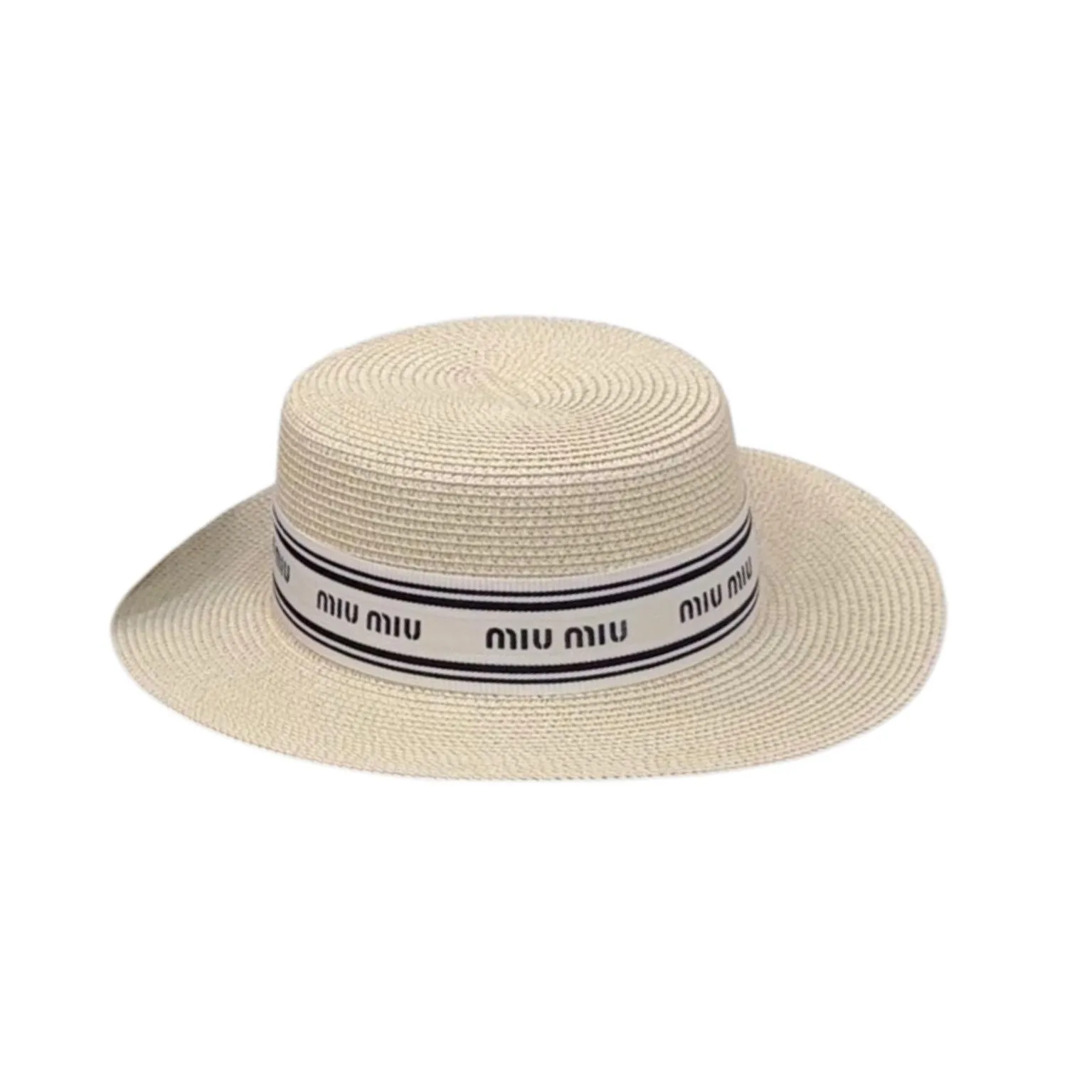 Alternative view of Miu Miu Straw Hat In Raffia Beige /