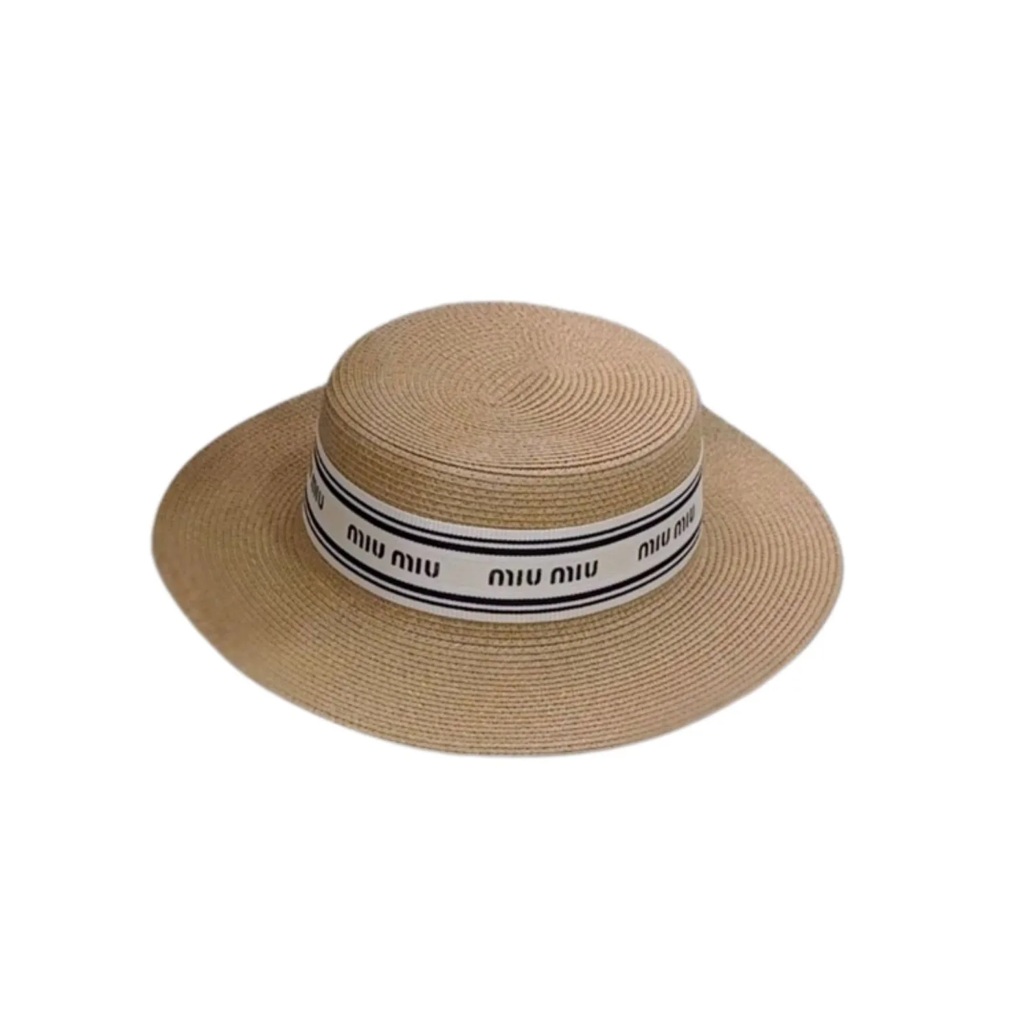 Miu Miu Straw Hat In Raffia Brown / - Image 4
