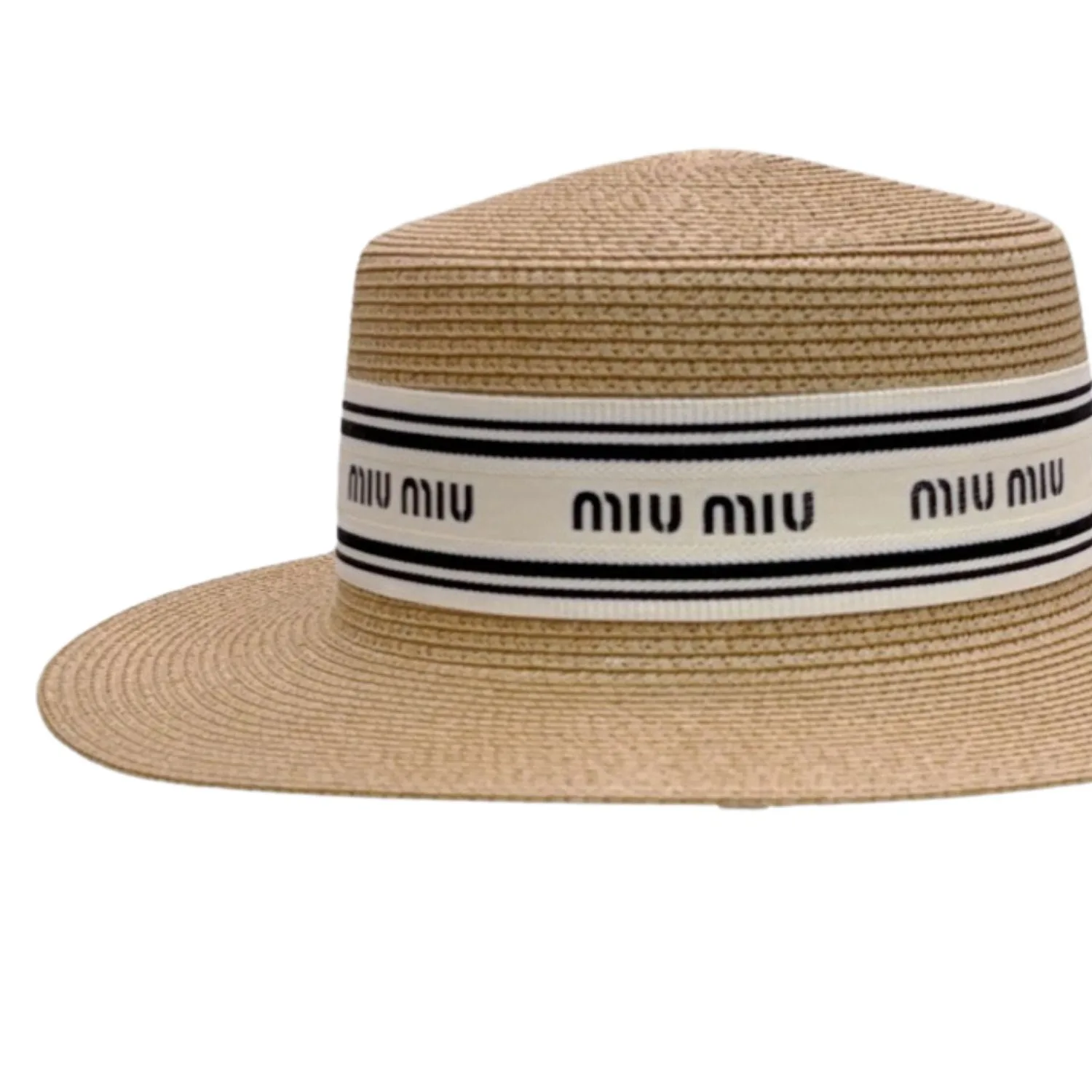 Alternative view of Miu Miu Straw Hat In Raffia Brown /