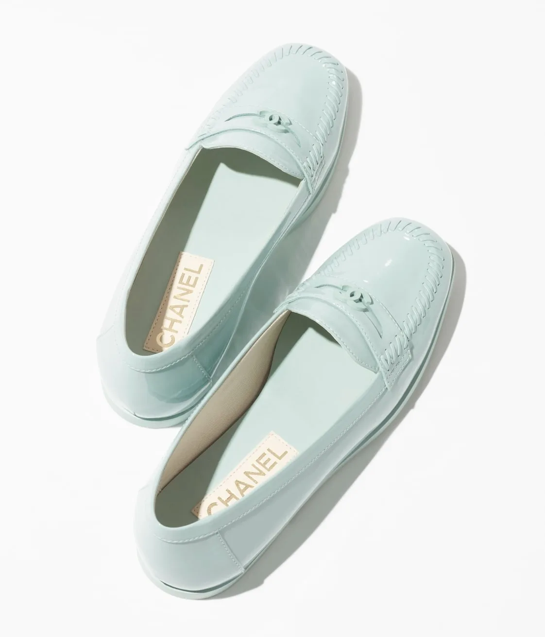 Chanel Moccasins Light Blue - Image 3