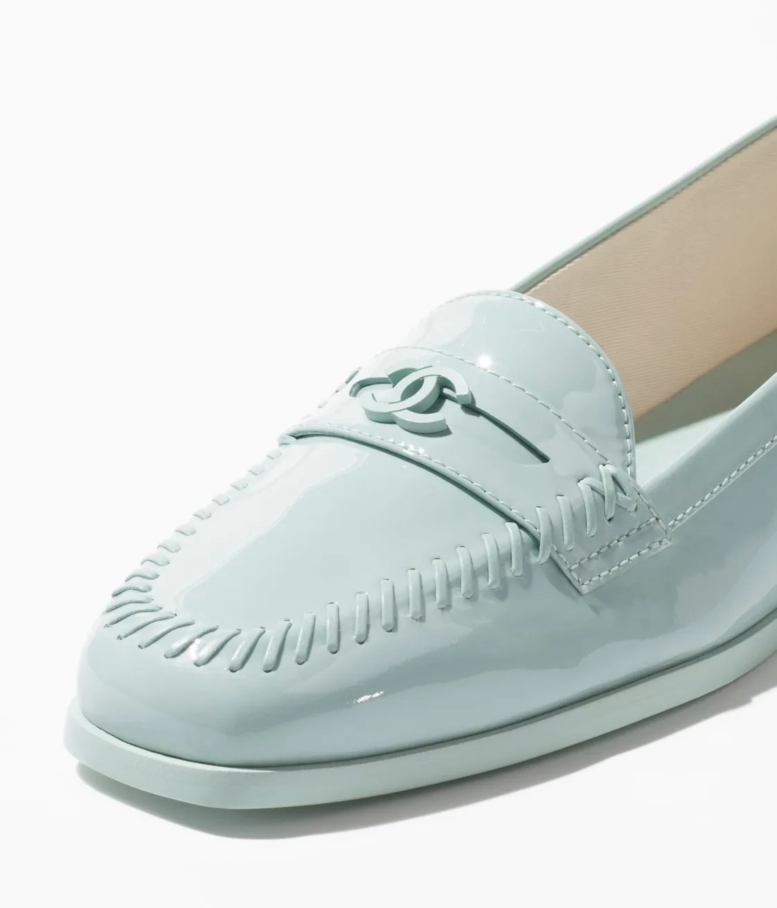 Chanel Moccasins Light Blue - Image 2