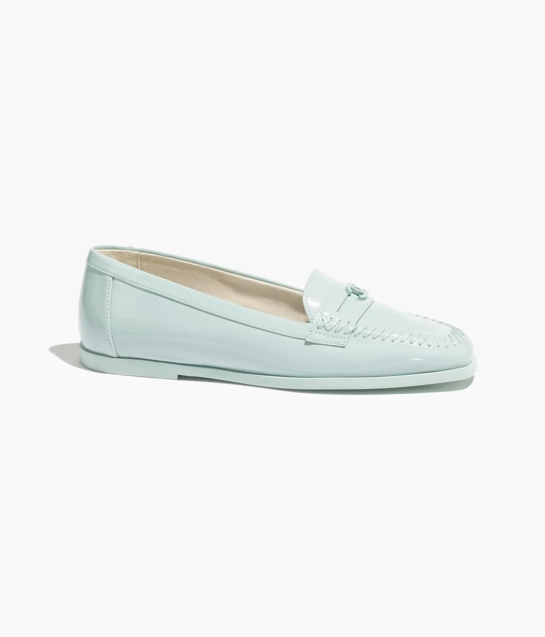 Chanel Moccasins Light Blue - Image 4