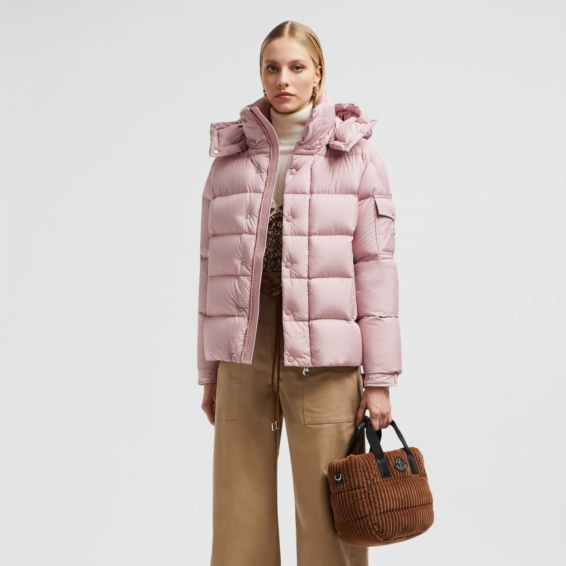 Alternative view of Moncler Maya 70 Short Down Jacket Pink