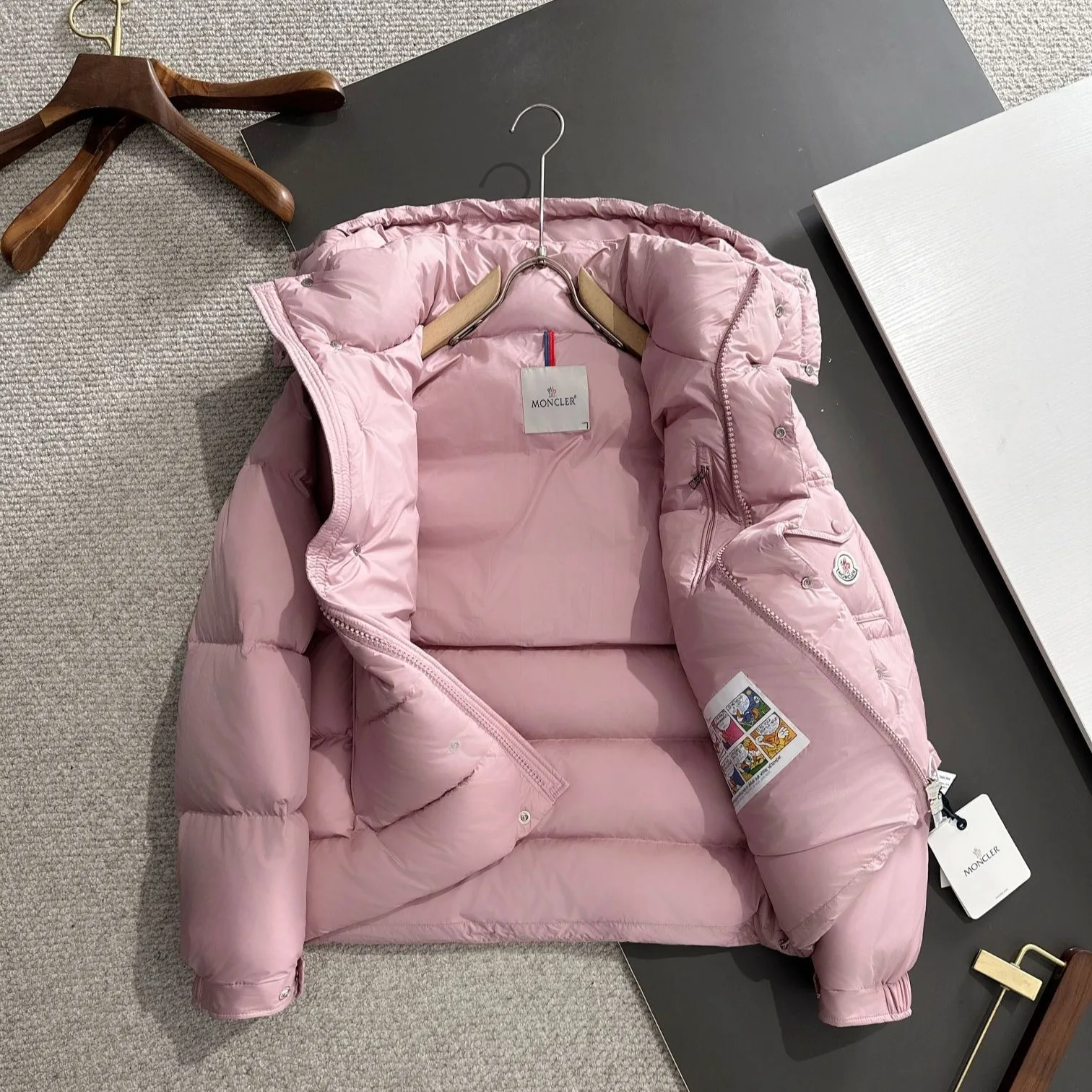 Moncler Maya 70 Short Down Jacket Pink - Image 8