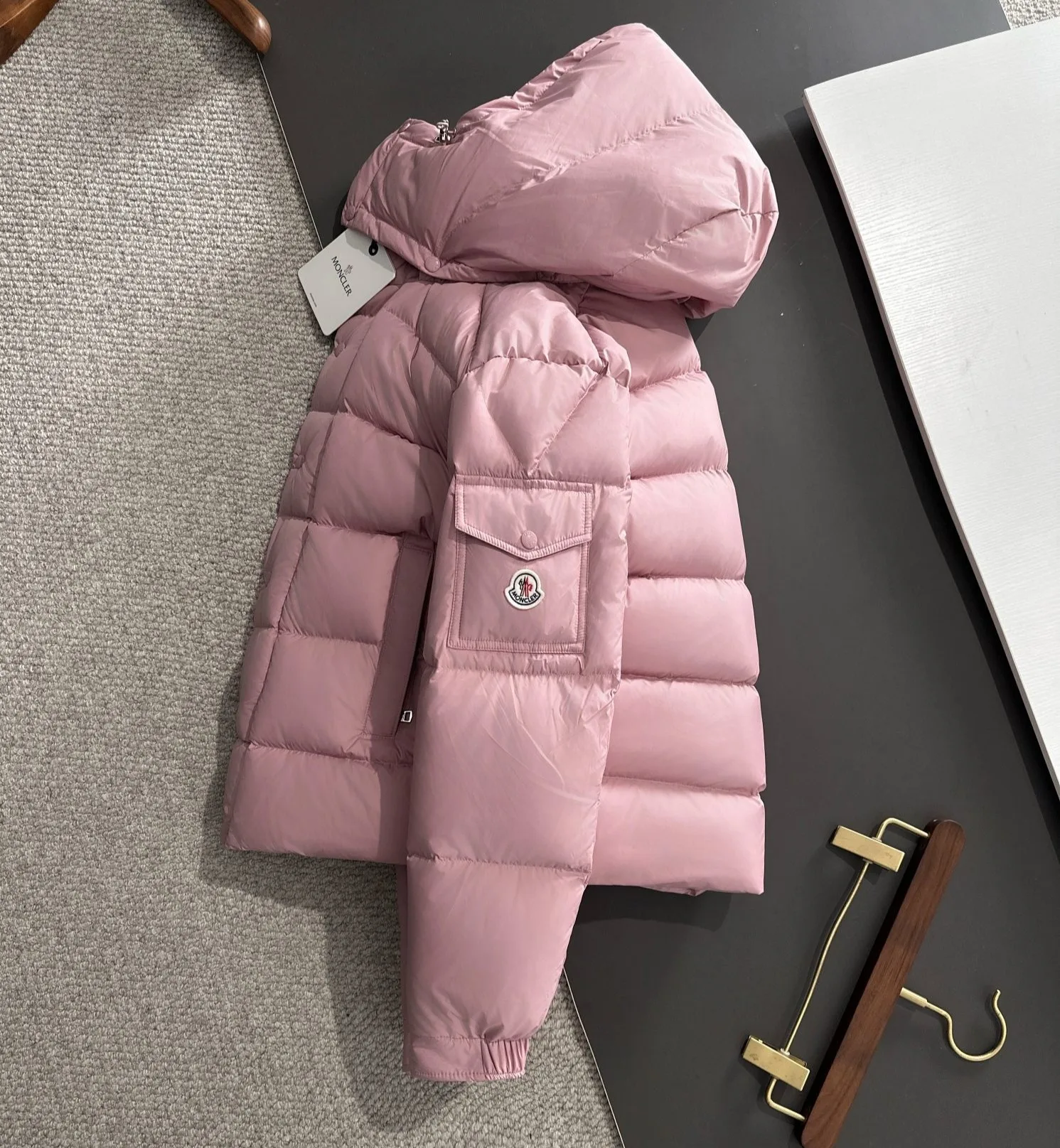 Moncler Maya 70 Short Down Jacket Pink - Image 9