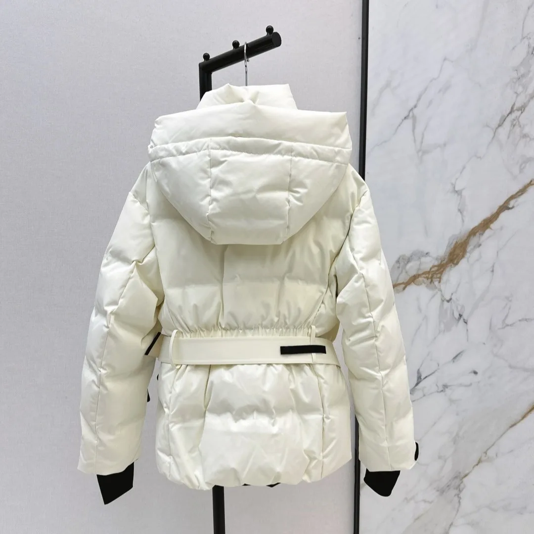 Moncler Tolima Hooded Down Ski Jacket White - Image 11
