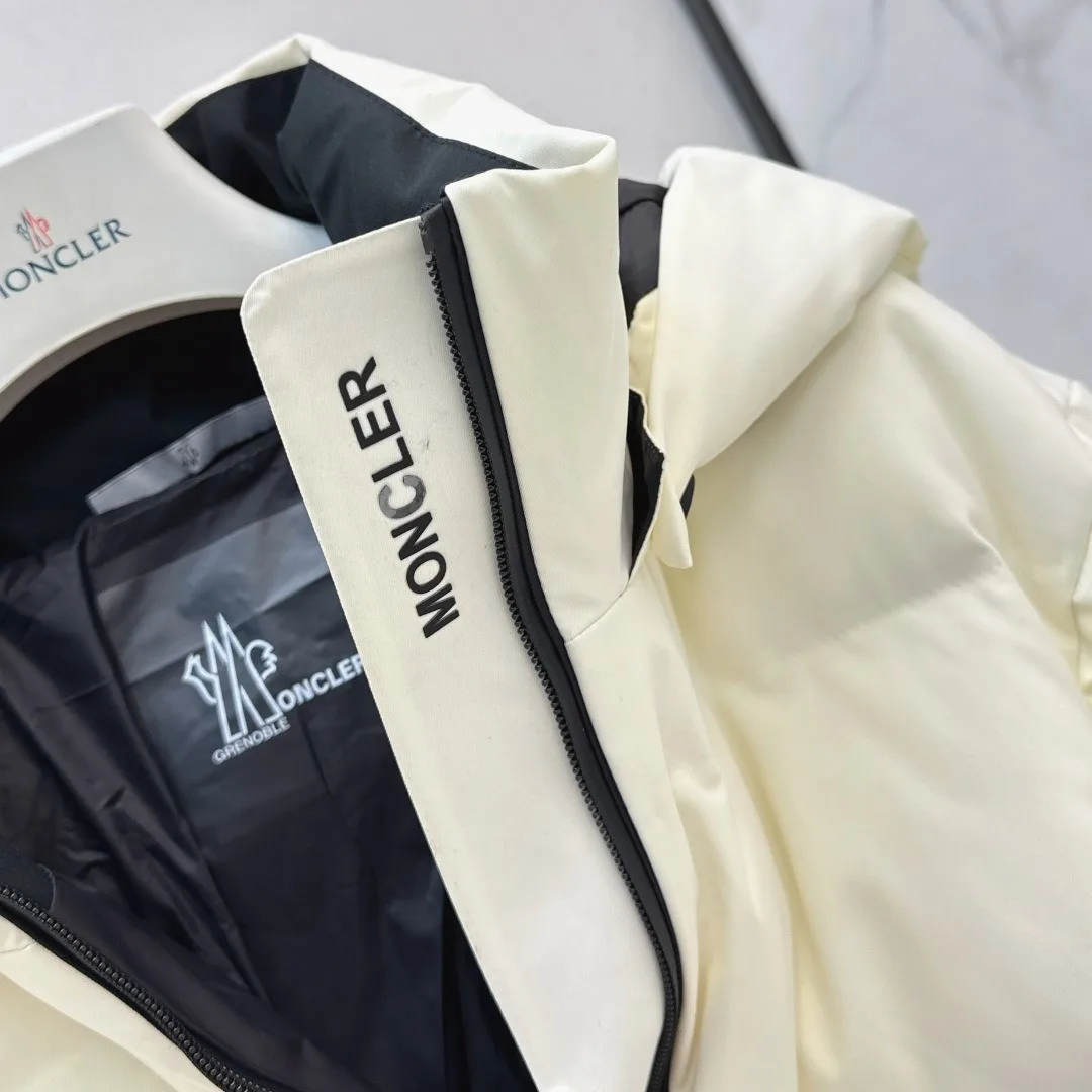 Moncler Tolima Hooded Down Ski Jacket White - Image 6
