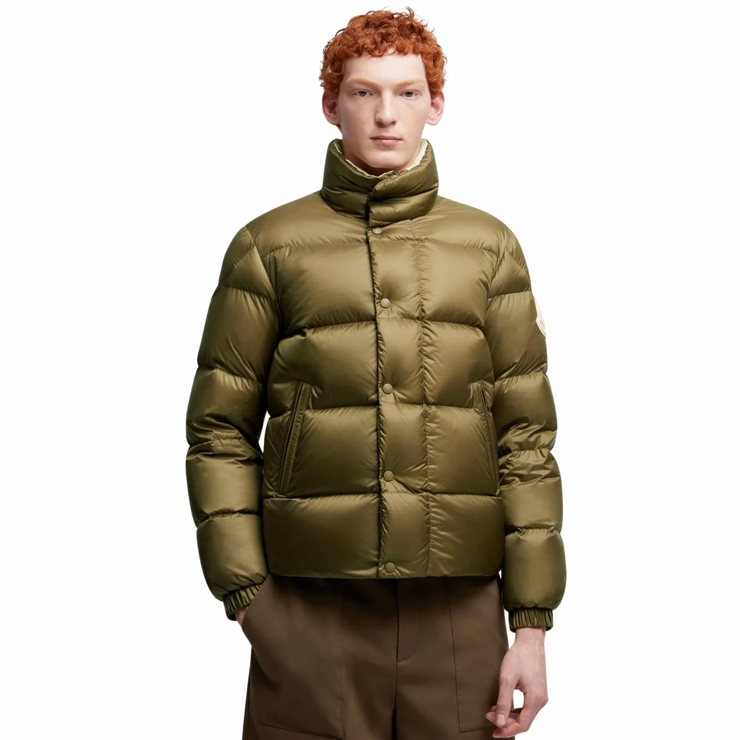 Alternative view of Moncler Tripiti Short Down Jacket Dark Green