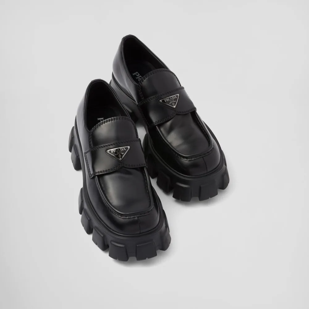 Prada Leather Loafers Black 2DE129_B4L_F0002 - Image 3