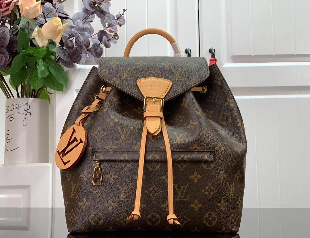Alternative view of Louis Vuitton Montsouris Backpack Beige /