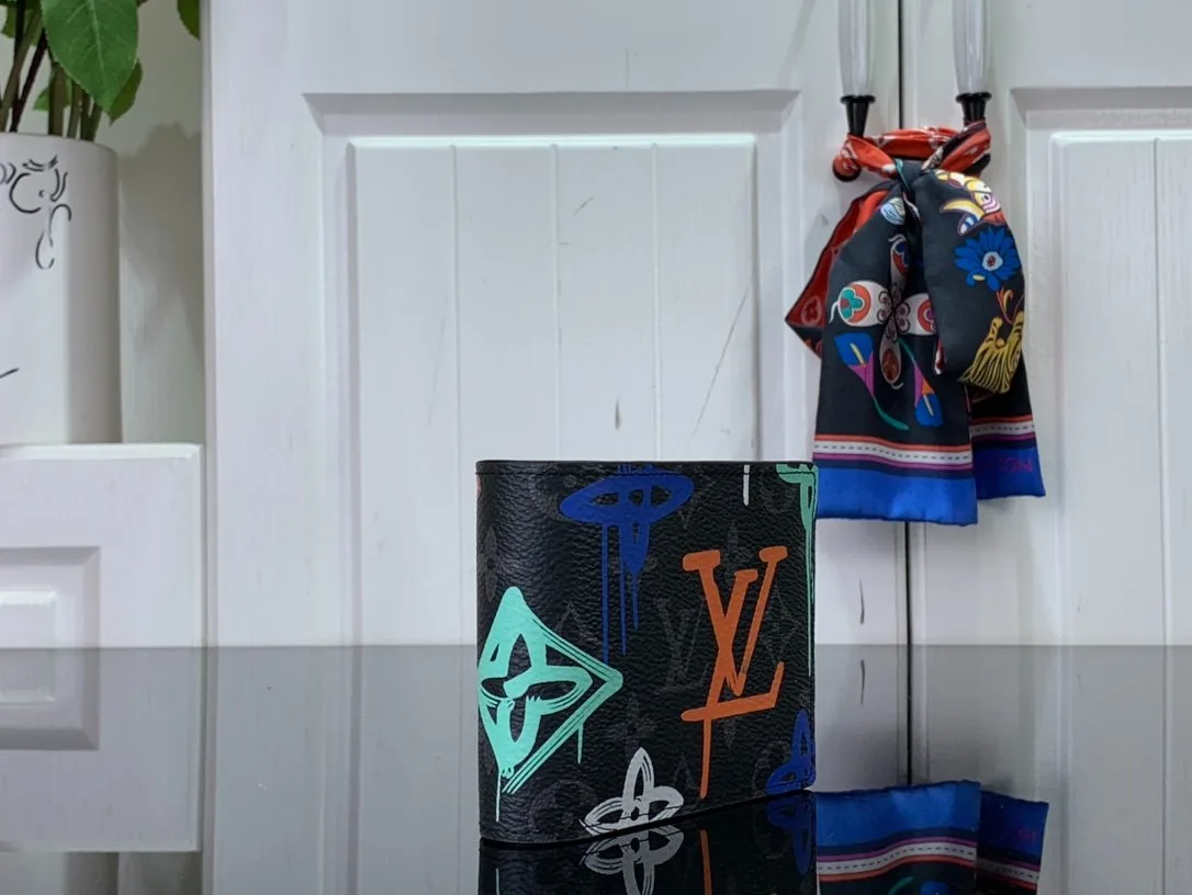 Louis Vuitton Multiple Wallet Black And Blue / - Image 3