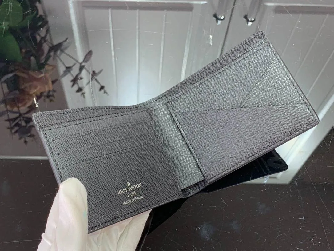 Louis Vuitton Multiple Wallet Black And Blue / - Image 6