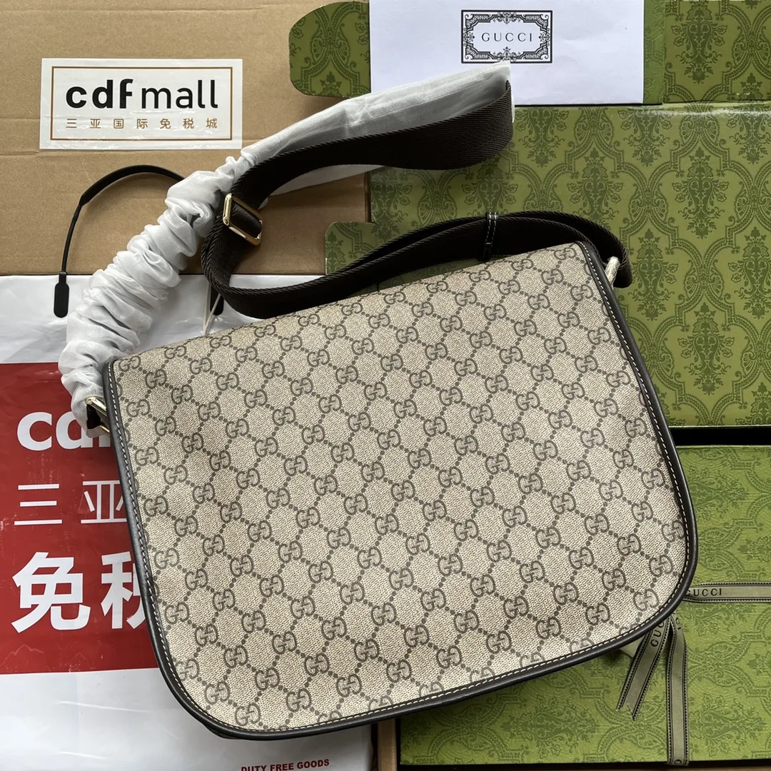 Gucci Imprime Medium Messenger Bag Brown - Image 3