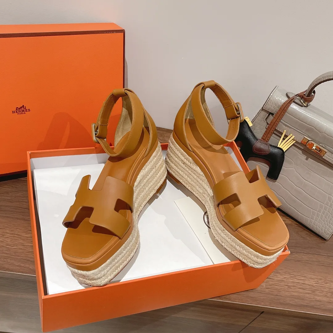 Hermes Doll 40 Espadrilles Yellow / - Image 9