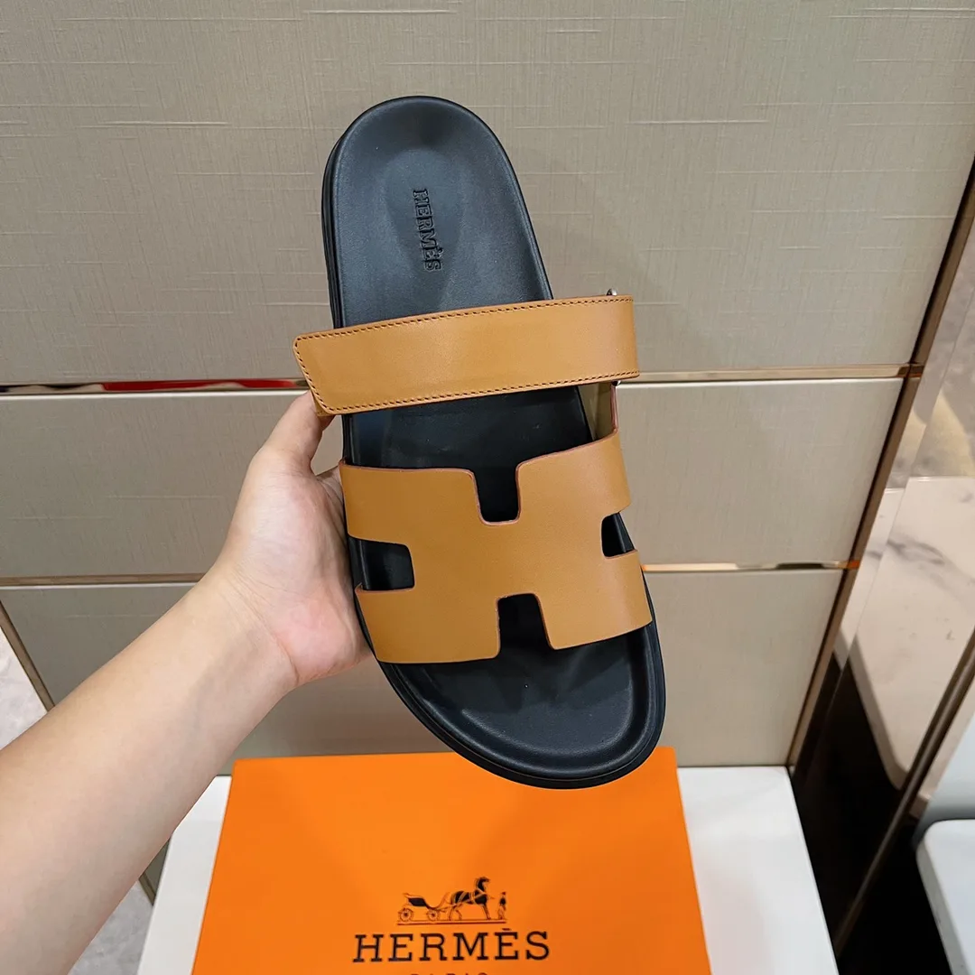 Hermes Takara Sandals Brown - Image 6
