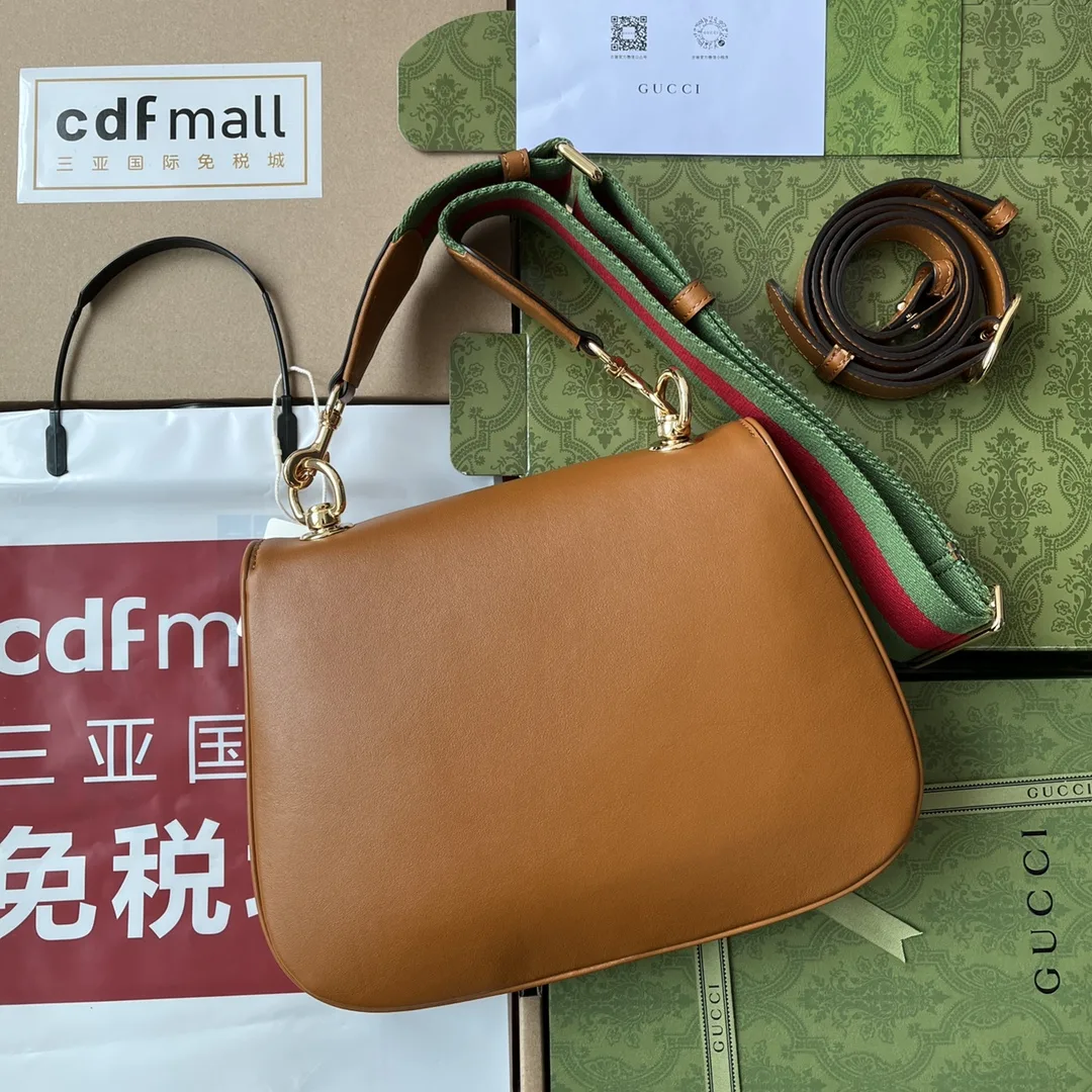 Gucci Blondie Medium Shoulder Bag / Brown Gold Hardware - Image 8